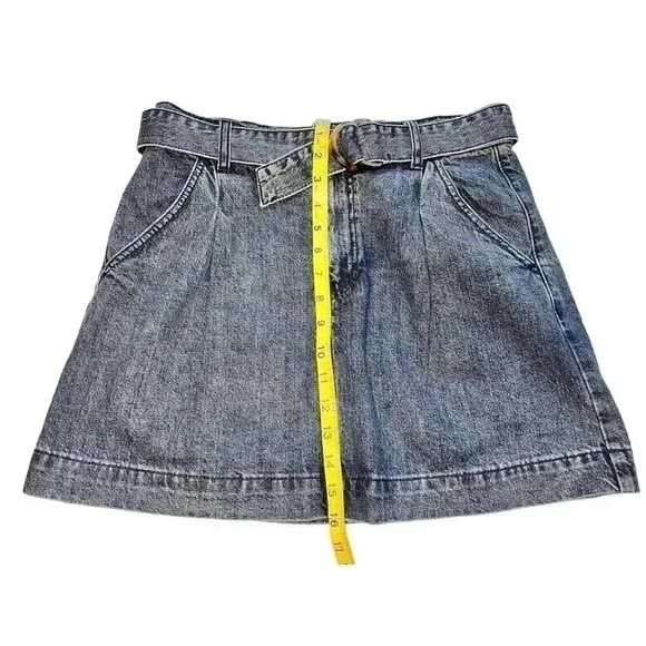 WE THE FREE DENIM BELTED MINI SKIRT WOMEN’S•MEDIUM DENIM•SIZE 28 (US 6) - Picture 6 of 7